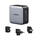 UGREEN Nexode 65W GaN USB-C Travel Charger 3-Ports schwarz/grau (90409)