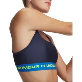 Under Armour Crossback Mid Bra Blue/Yellow S
