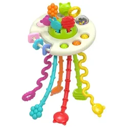 Fivejoy Lernspielzeug Baby Beiß Spielzeug, Kleines Enten Form Design, Weicher, Sicherer (Mit Wasser Gefüllter Beißring Für Säuglinge, 1-St)