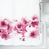 Spirella Duschvorhang - Anti-Bakteriell, waschbar, wasserdicht, Polyester, „Amanda“ 180x200cm