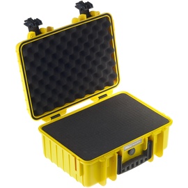 B&W International Outdoor Case Type 4000 gelb + Schaumstoff
