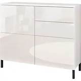borchardt Möbel Haama 93 x 80 x 35 cm weiß hochglanz / weiß