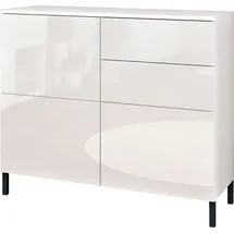 borchardt Möbel Haama 93 x 80 x 35 cm weiß hochglanz / weiß