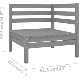 vidaXL Modell 8 Loungeset grau