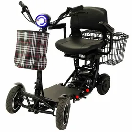urban hopper E-Motorroller Elektro Seniorenmobil 4-Rad Faltbar Schwarz