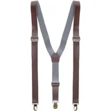 W WIDMANN MILANO Party Fashion 95705 - Hosenträger Cowboy, im Lederlook, Accessoire, Kostüm, Karneval, Mottoparty