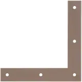 GAH Alberts Alberts Duravis Eckwinkel Perlbeige Duplexbeschichtet 120 mm x 120 mm x 20 mm