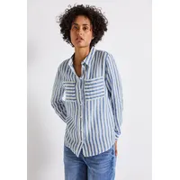 STREET ONE Langarmbluse in serenity blue | Gr.: 36