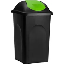 stefanplast Mülleimer 60 l Grün-Schwarz