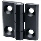 GANTER Scharnier GN 237 H.40mm B.40mm S.5mm Zink-Druckguss m.Bohrungen f.Senkschrauben