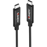 Lindy USB 3.2 Gen2 USB 3.1 Gen2) USB-C® Stecker, USB-C® Stecker Schwarz