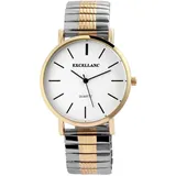 Excellanc Edelstahl Zugband bicolor 40 mm Quartz