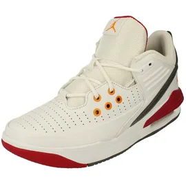 Jordan Max Aura 5 Herren White/Vivid Orange-Cardinal Red 43