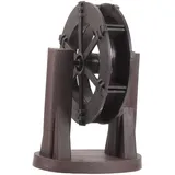 TOYANDONA Wasserrad Springbrunnenrad Tischbrunnenrad 10cm Braun Mit Halterung Für Selbstgemacht Zimmerbrunnen Aquarium Gartendekoration Energiesparend Wasserkreislauffördernd