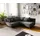 DeLife Ecksofa Clovis Schwarz Ottomane Links modular erweiterbar, Design Ecksofas, Couch Loft, Modulsofa, modular