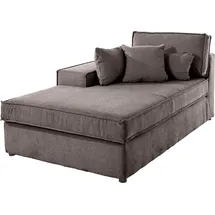 OTTO home Ottomane 100 x 75 x 162 cm Baumwolle/Polyester/Cord Braun