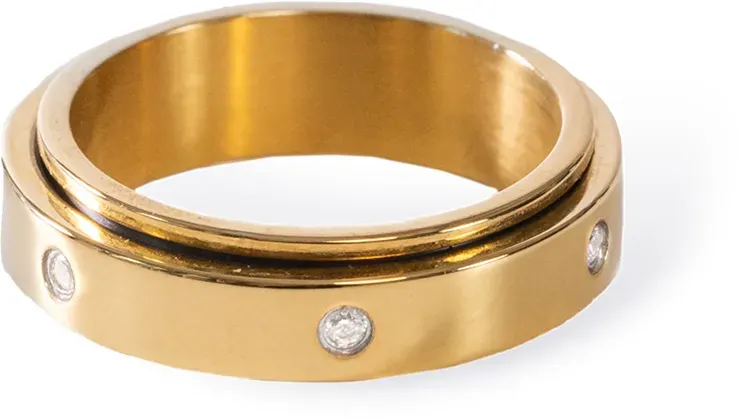 PURELEI Glitter Fidget Anxiety Ring