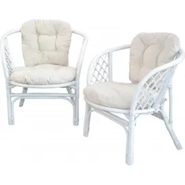 moebel-direkt-online möbel direkt online 2er-Set Rattansessel mit Kissen Sonja