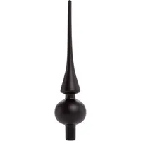Trendline Trend Line Christbaumschmuck TrendLine Christbaumspitze aus Glas 26 cm schwarz schwarz