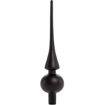 Trendline Trend Line Christbaumschmuck TrendLine Christbaumspitze aus Glas 26 cm schwarz schwarz