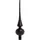 Trendline Trend Line Christbaumschmuck TrendLine Christbaumspitze aus Glas 26 cm schwarz schwarz