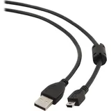 Gembird Ccf-usb2-am5p-6 - Usb 2.0 Auf Mini-usb Kabel, 1.8m Schwarz