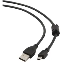 Gembird Ccf-usb2-am5p-6 - Usb 2.0 Auf Mini-usb Kabel, 1.8m Schwarz