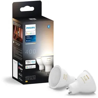 Philips Hue GU10 BT 2er 5W 400lm White Ambiance