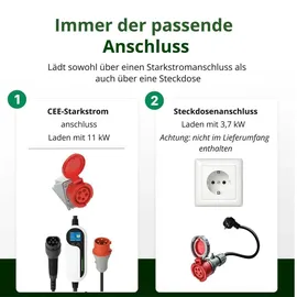 LDY Loady Mobile Ladestation Typ 2 (11 kW, 16 A) - 5 m Kabel