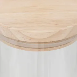 5five simply smart - Einmachglas Hermet 1,6l aus glas und holzdeckel 1,6l
