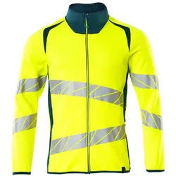 Warnschutz Sweatjacke "ACCELERATE SAFE" UV-Schutz - S - gelb/dunkelpetroleum