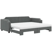 vidaXL Tagesbett 100 x 200 cm Dunkelgrau