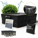 Juskys Gartenmöbel Abdeckplane 300 x 250 x 100 cm - winterfest, wasserdicht, UV-Schutz, Schutzhülle