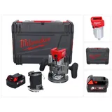 Milwaukee Oberfräse M18 FTR-501X Akku Fräse 18 V Brushless + 1x Akku 5,0 Ah + Fräsmodule