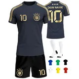 Deutschland Trikot Kinder Herren Damen WM 2026 Fussball Geschenke Jungen Coole Sachen für Jungs Fußball Trainingsanzug Tshirt EM Shirt geschenk junge 10 jahre Fußballtrikot Mädchen Set IIIII20Fo7IIIII - 134