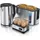 Arendo Wasserkocher 1,5 l Silber
