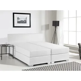Beliani Boxspringbett Weiß 140 x 200 cm