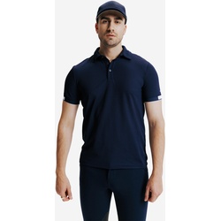 Reit-Poloshirt Herren blau, blau, XL