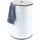 Home4You Wäschesammler Weiß - 37 Liter H 54 cm