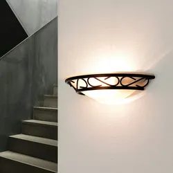 Licht-Erlebnisse Wandleuchte ATHEN Glas in Weiß Rustikal Landhausstil E14, 3721