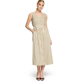 Zero Kleid Casual Streifen Cream/Brown 40