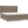 vidaXL Boxspringbett 180 x 200 cm Taupe