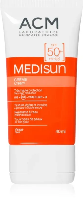 ACM Medisun wasserfeste Bräunungscreme für das Gesicht SPF 50+ 40 ml