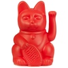 Lucky Cat Mini | Red | Japanische Glücksbringer Winkekatze in rot 9,8 cm hoch