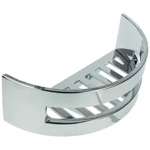 tecuro - Design Seifenkorb Schwammkorb halbrund 225 x 100 x 85 mm, hochglanzverchromt