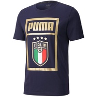 Puma FIGC DNA Shirt, peacoat/team gold L