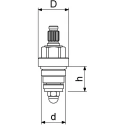 Schlösser Sanitäroberteil 3/8"