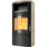Kaminofen HARK 44 GT ECOplus 5 kW - Ofenkacheln: Creme - Korpus: graphit