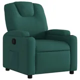 vidaXL Relaxsessel Dunkelgrün Stoff 88 x 97 x 0 cm Grün mit Liegeposition