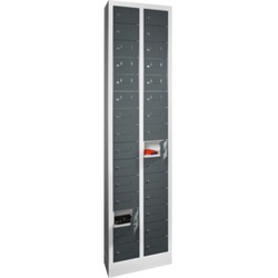 Pavoy Kleinfachschrank, 2 x 15 Fächer, Korpus Lichtgrau/ Front Anthrazitgrau